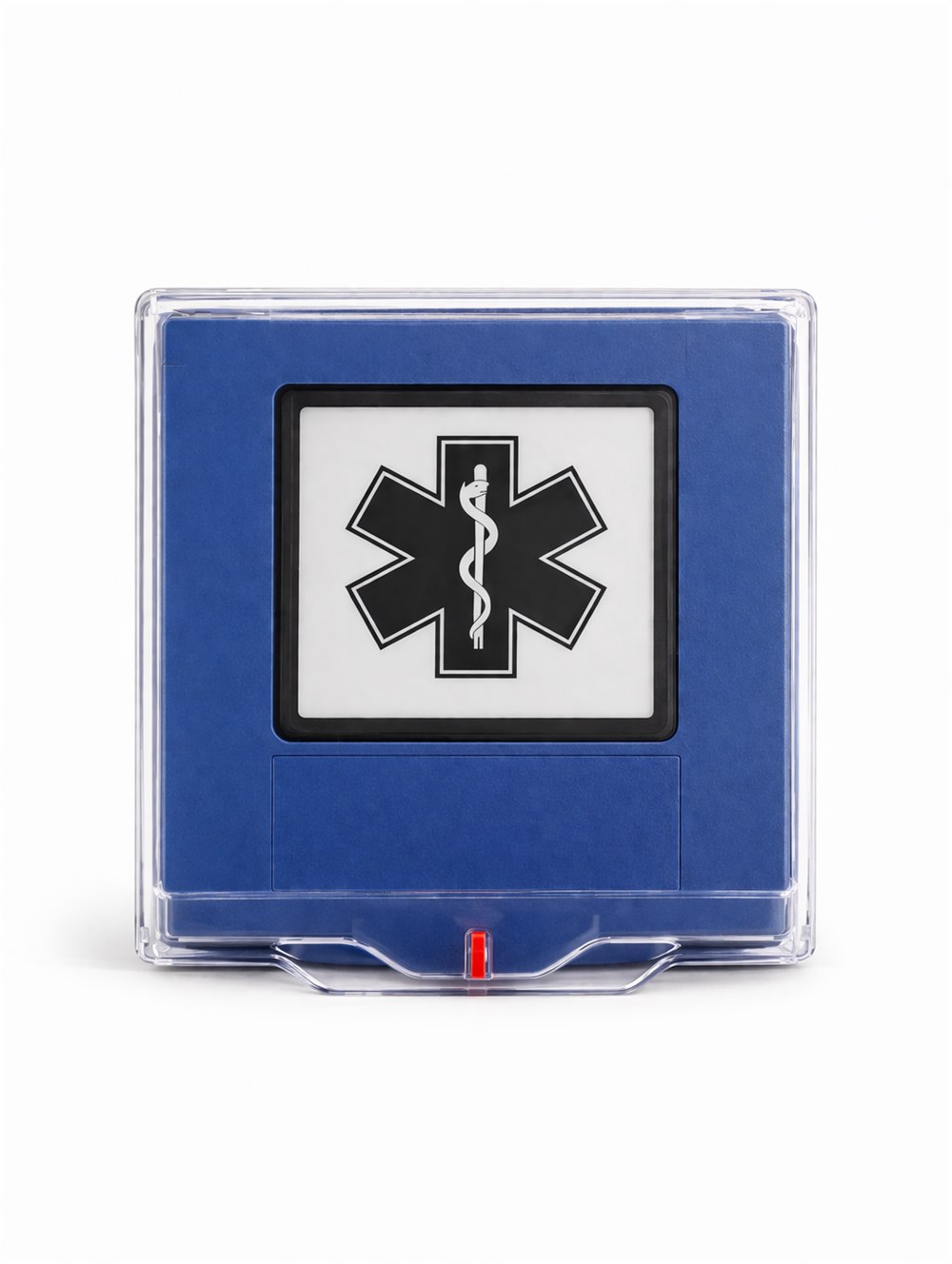 Beacon Guard Button front view with star-of-life medical E-Ink icon